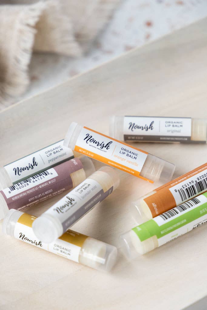 Nourish Natural Products - Wholesale Lip Balm - Organic Lip Balm in 8 delightfully smooth flavors7