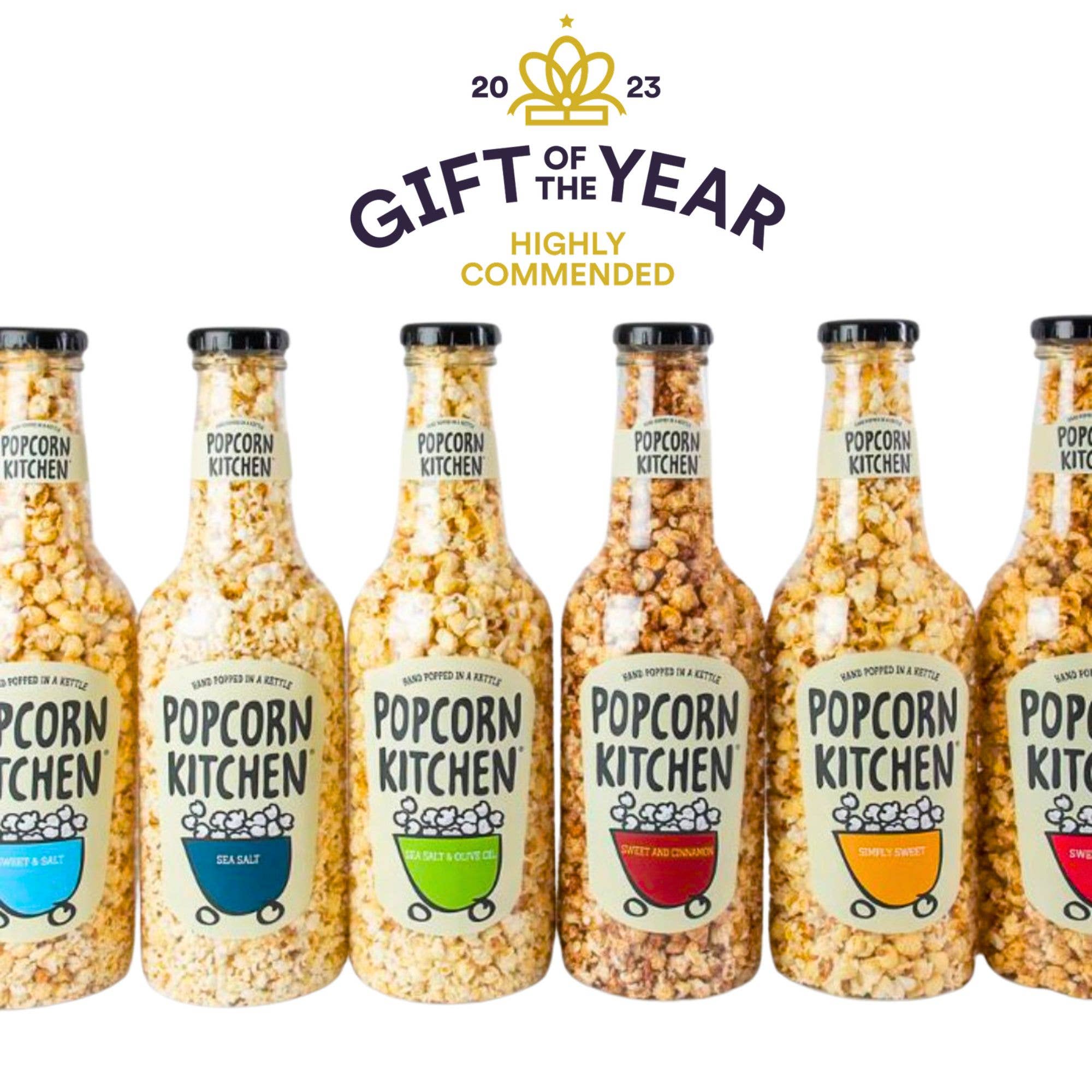 Popcorn Kitchen Ltd – wholesale Popcorn – Giant 'Moneybox' Popcorn Bottle, Rainbow Sweet & Salt 550g 3