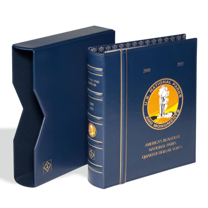 VISTA National Park Quarter Coin Album with slipcase for wholesale by Lighthouse