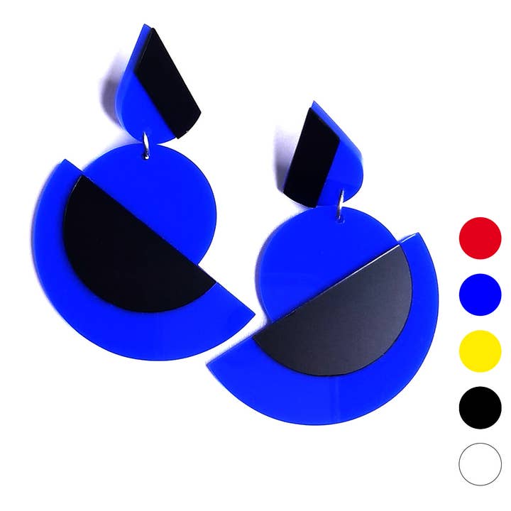 SUZANNA statement earrings PRIMARY COLORS for wholesale by ALEX+SVET