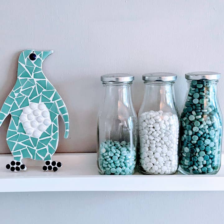 Montet Designs – Großhandel Bastelset – Pinguin-Mosaik-Set zum Selbermachen, Bastelbox4