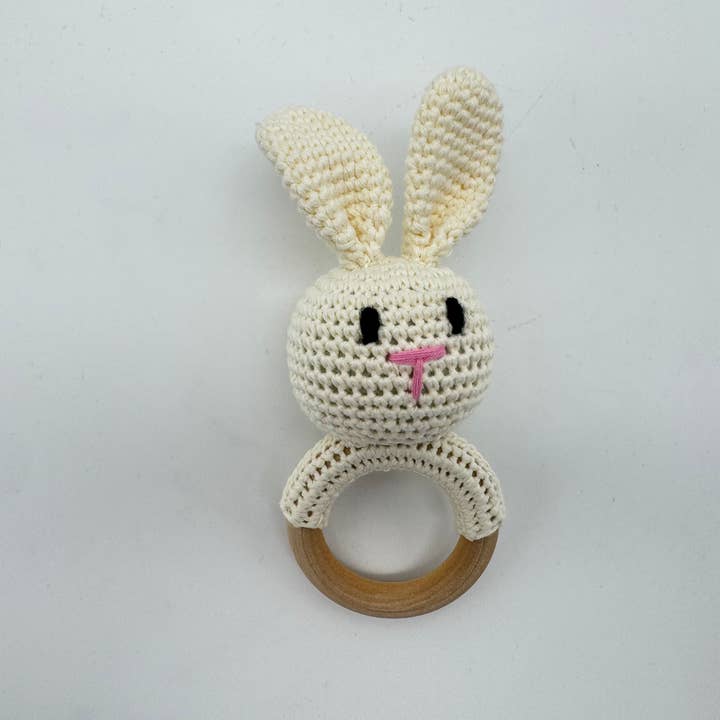 The Arinna Collection LLC - Wholesale Handheld Rattle - Baby - Baby Rattle – 4 Set-Crochet Bunny Teether Toy for Newborn2