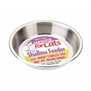 Bol Shallow S.S.Cat 500 ml, paquet de 12 pour la vente par Classic Pet Products