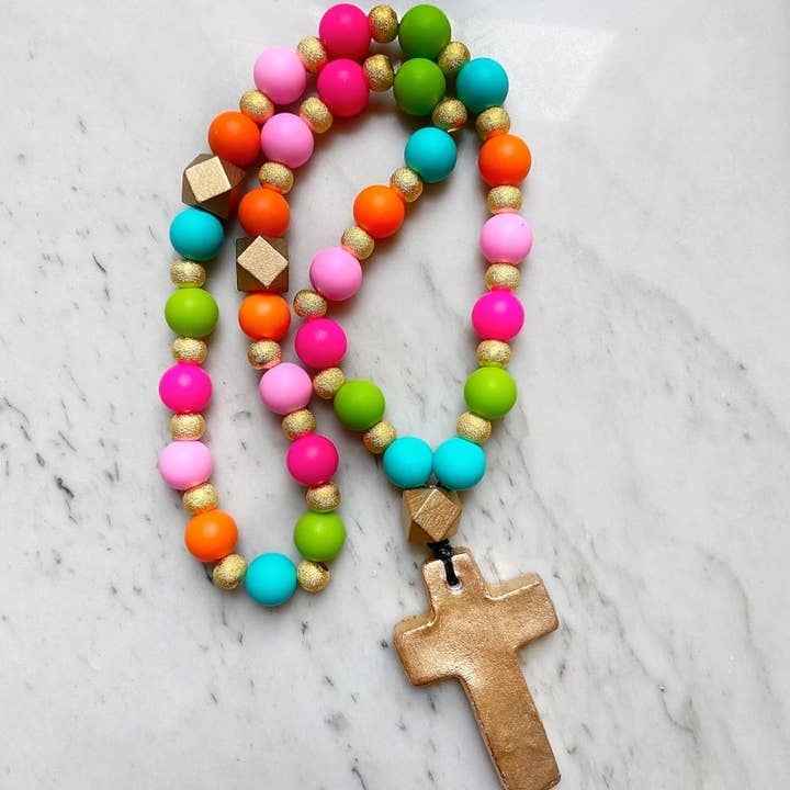 Lanyard Lovebirds - Wholesale Prayer Beads Necklace - Popsicle Version of Prayer Beads- Longer Version