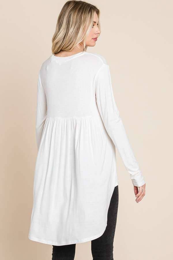 Culture Code - Wholesale Tunic - Women's - CAD1198L - CREW NECK SHIRRING BACK LSLV DRESS14