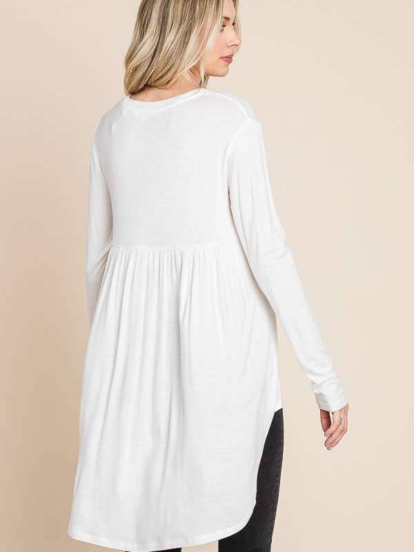 Culture Code - Wholesale Tunic - Women's - CAD1198L - CREW NECK SHIRRING BACK LSLV DRESS14