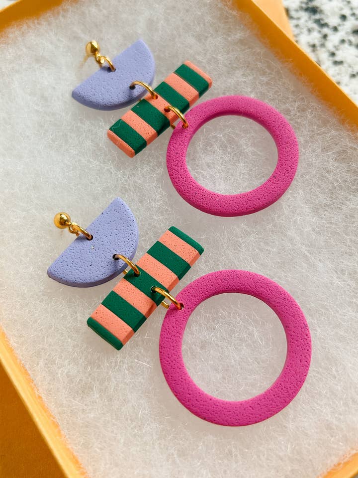 Market Mix Earrings for wholesale by Lemon Lee Studio