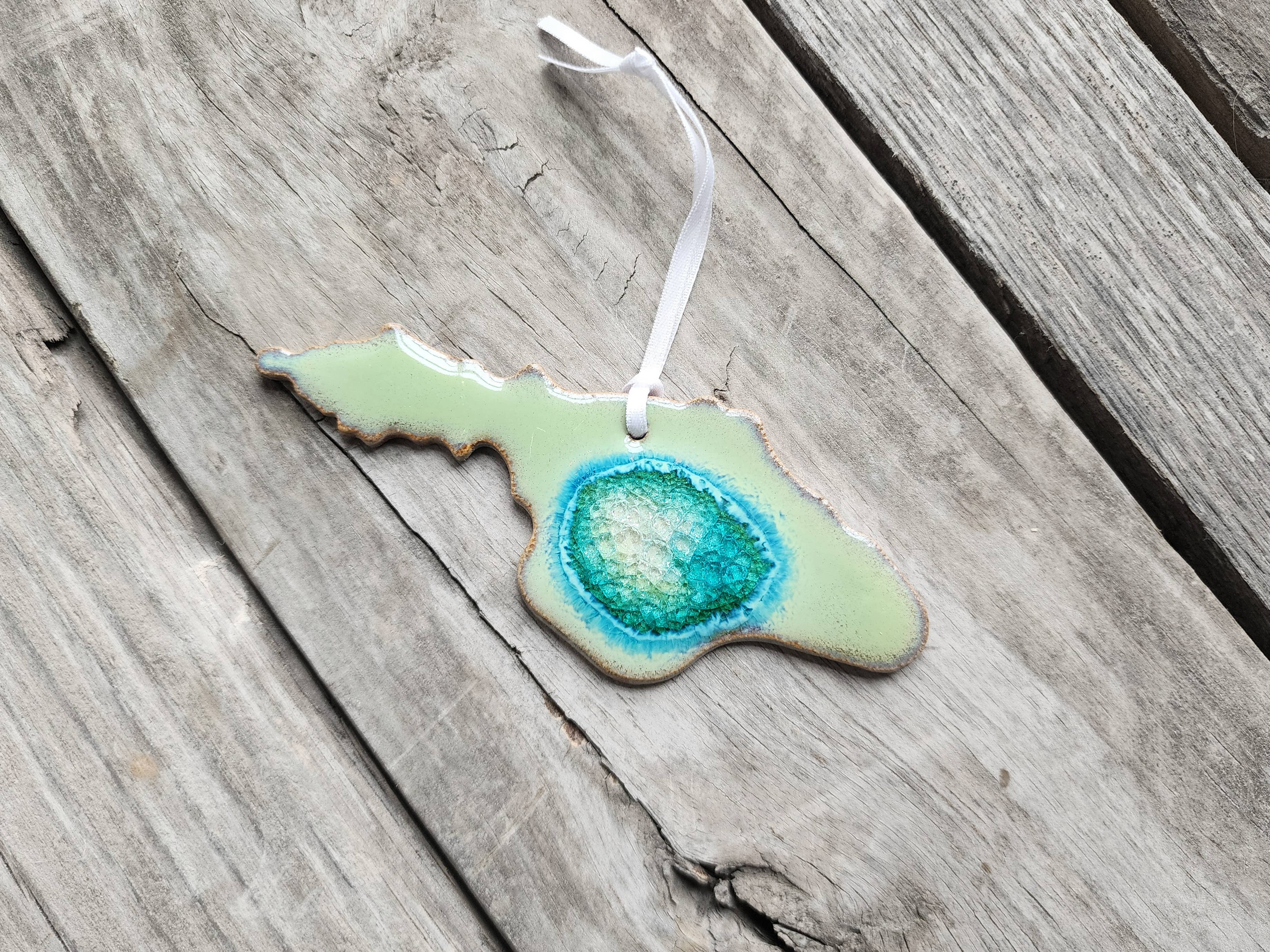 Dock 6 Pottery - Wholesale Ornament - State Shaped Ornament - All 50 States9