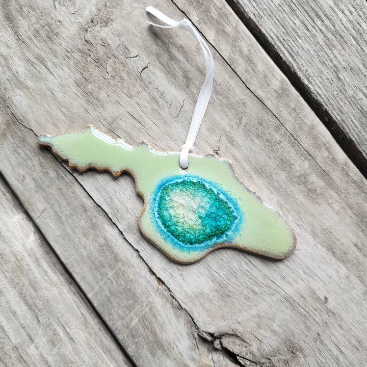 Dock 6 Pottery - Wholesale Ornament - State Shaped Ornament - All 50 States9