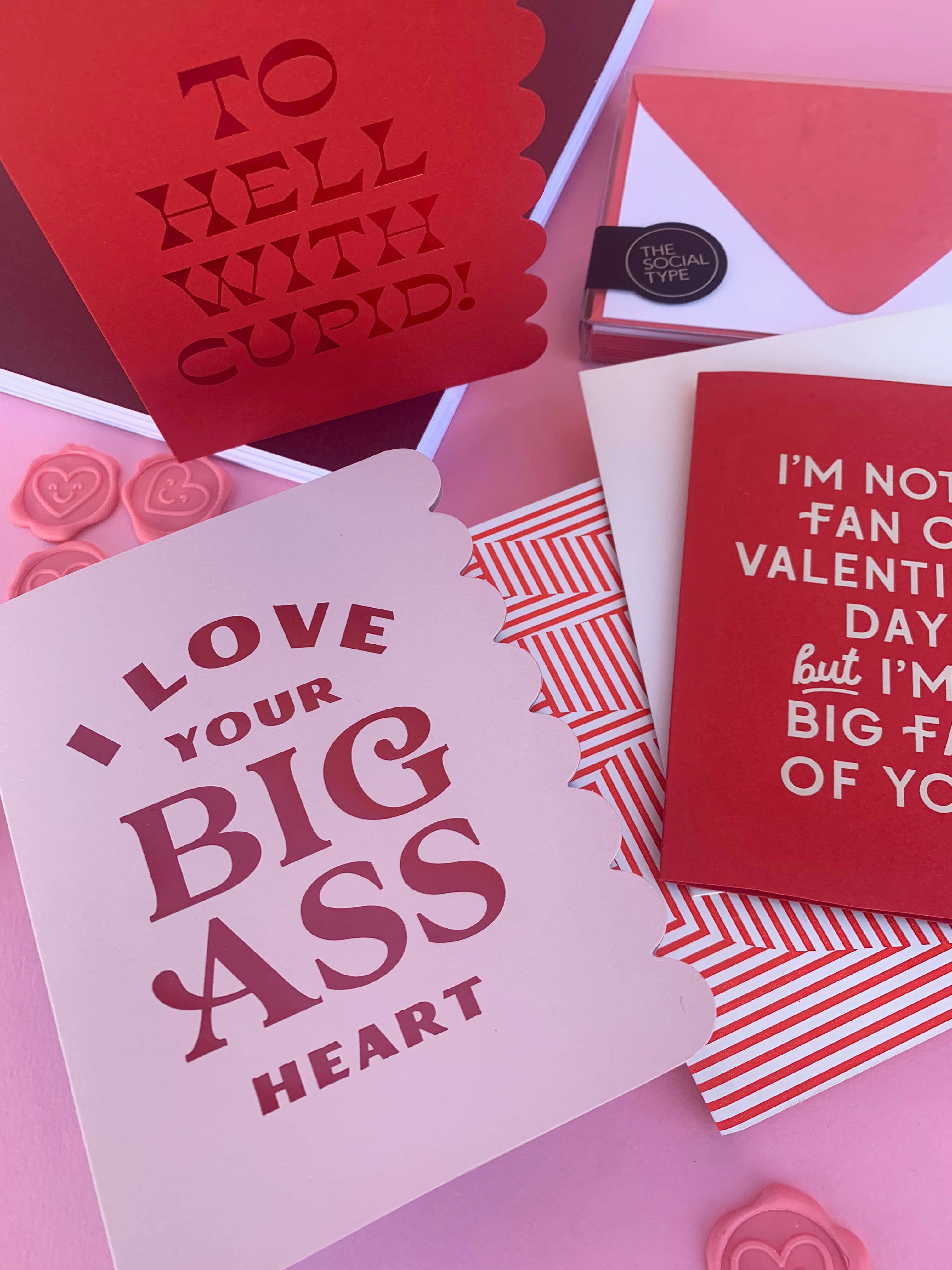 The Social Type - Wholesale Love Card - Big Ass Heart Love Card1