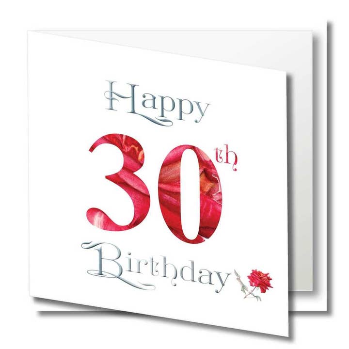 Zaquarella – wholesale Födelsedagskort – Grattis på födelsedagen gratulationskort - Ålder trettio (30)