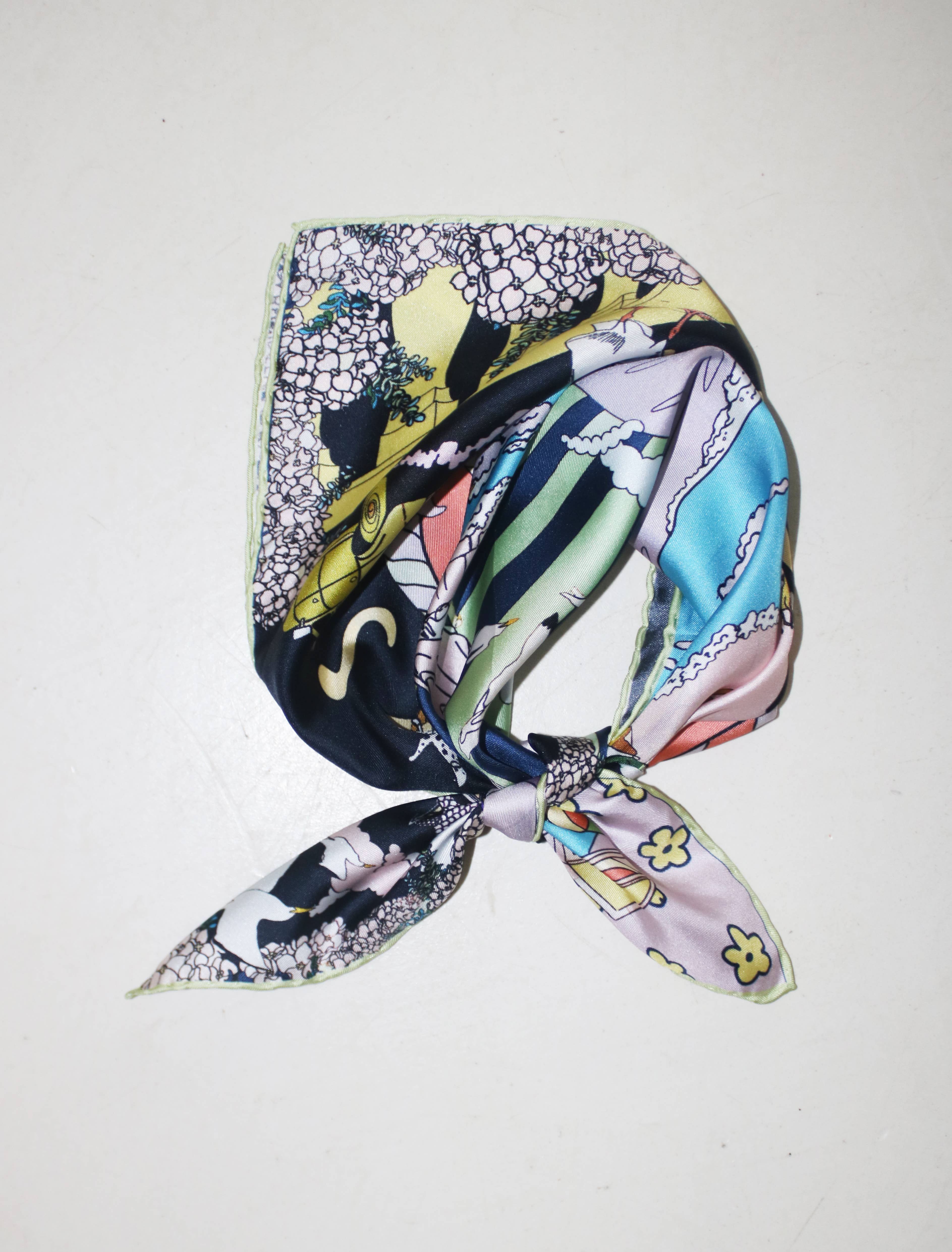 SOIE-MEME - Wholesale Sjaal - Dames - Cote des Basques - exclusieve SOIE-MEME twill bandana2