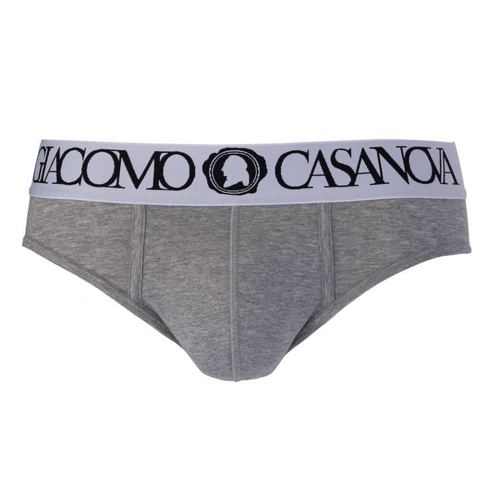 Mutande slip - Grigio/Bianco Rif. 0002C per la vendita all'ingrosso da parte di Giacomo Casanova Style