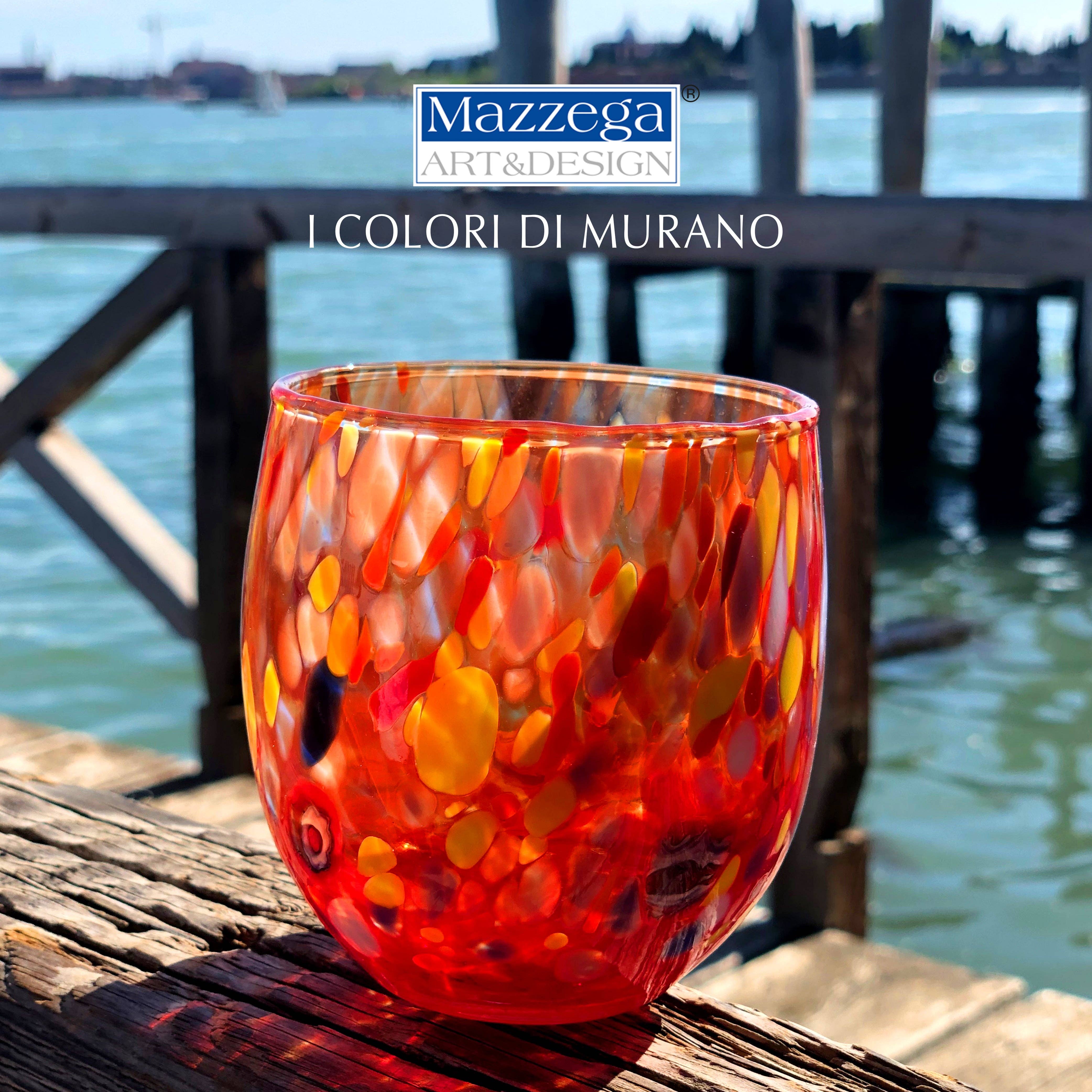 Mazzega Art & Design - Vente Verre/tasse - 6 verres en verre « Les couleurs de Murano ». ACQUA-CLASSIQUE11