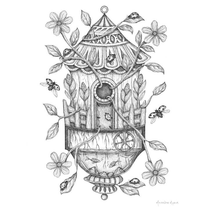 La casa de las mariquitas | Imprimir para venta al por mayor de Mackenzie Myrick Studio