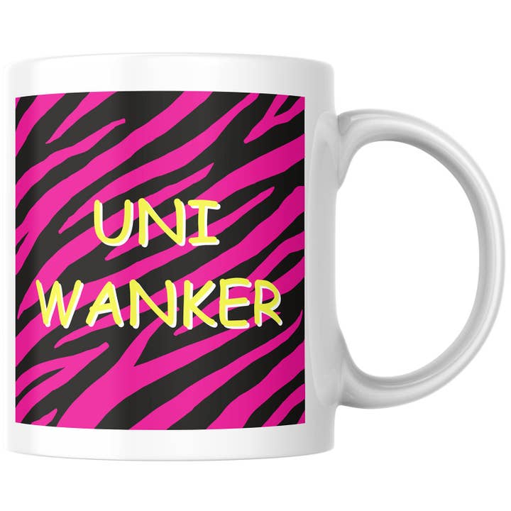 Caneca Uni Wanker Rude Boxed 11oz com alça grande por atacado de Lunabuloona