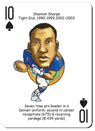 Midwest Novelty / Parody Productions - Wholesale Speelkaarten - Denver Football Heroes speelkaarten voor Broncos-fans1