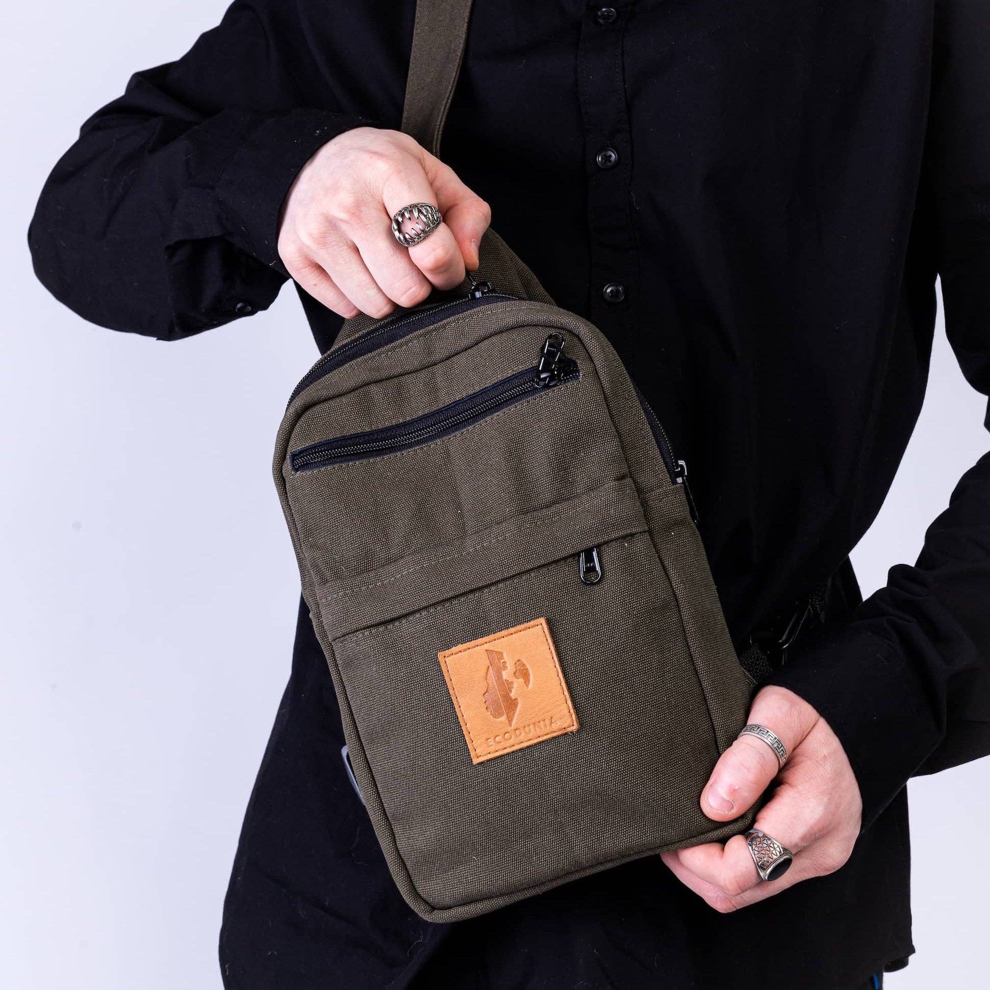 Ecodunia - Wholesale Crossbody Bag - Unisex - Large Canvas Crossbody Sling Bags |  Umoja14