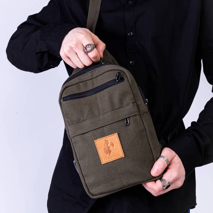 Ecodunia - Wholesale Crossbody Bag - Unisex - Large Canvas Crossbody Sling Bags | Umoja14