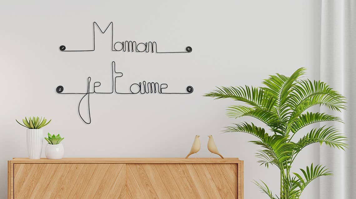 Bijoux de Mur - Wholesale Wall Accent - Mother's Day Gift “Mom I Love You” - Wall Decor3