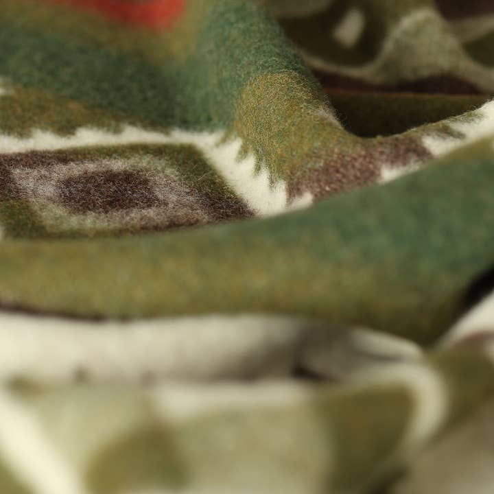 MoST - Wholesale Bedding Blanket - Wool bed Blanket TRIBE - double - green4