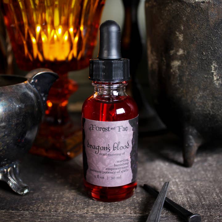 of Forest and Fae - Wholesale Meditation Supplies - Dragon's Blood Ritual Anointing Oil • Altar Oil •Witchcraft 0