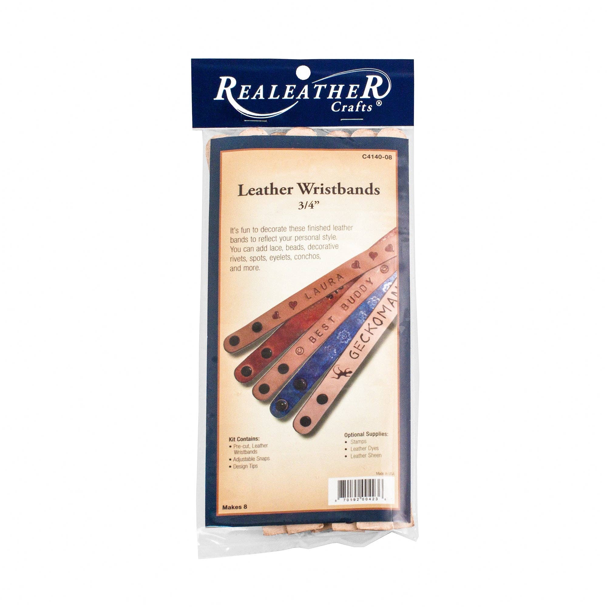 Natural Narrow Wristband, 8pk for wholesale on Faire1