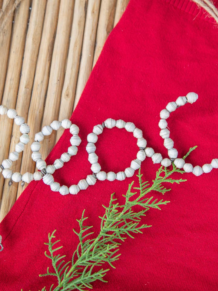 Peace Paper Bead Wall Hanging for wholesale by Grain of Rice Project