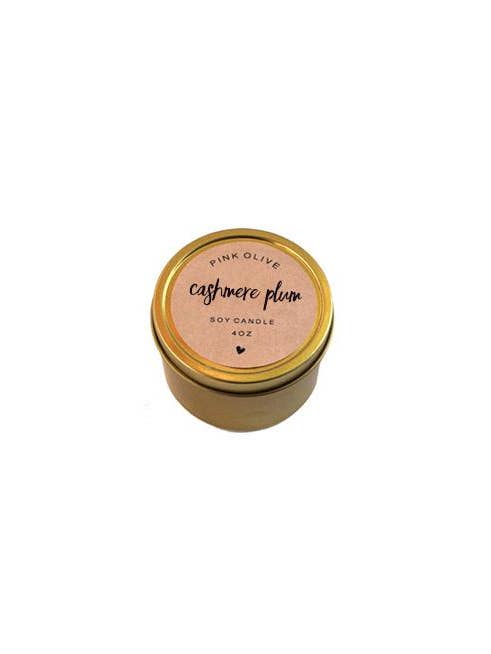 Mini Cashmere Plum Soy Candle for wholesale by Pink Olive