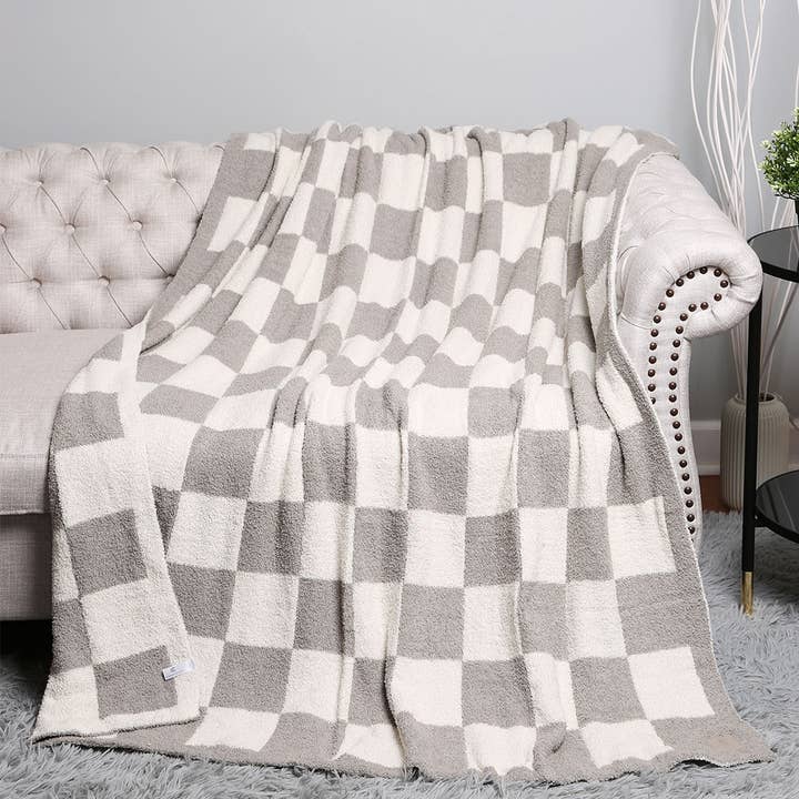Fashion City - Wholesale Throw Blanket - Checkerboard Patterned Throw Blanket19
