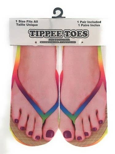 Handee Products - Wholesale Socks - Women's - TIPPEE TOES Socks - Flip Flops