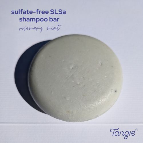 Tangie LLC - Vente Disques de shampoing/shampoings solides - Tangie Shampooing Solide Sans Sulfate Romarin Menthe Poivrée Végan3