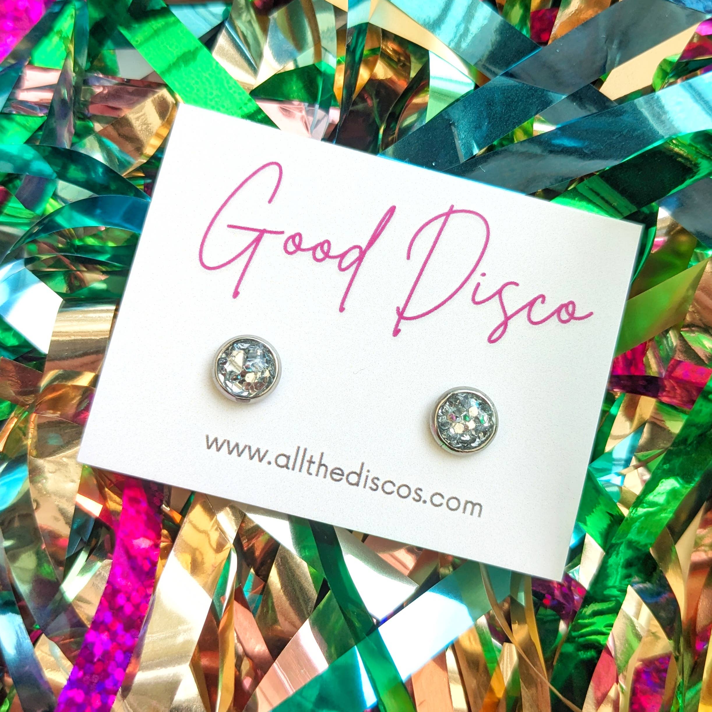 All The Discos - Wholesale Stud/Post Earrings - Good Disco Stud Earrings25