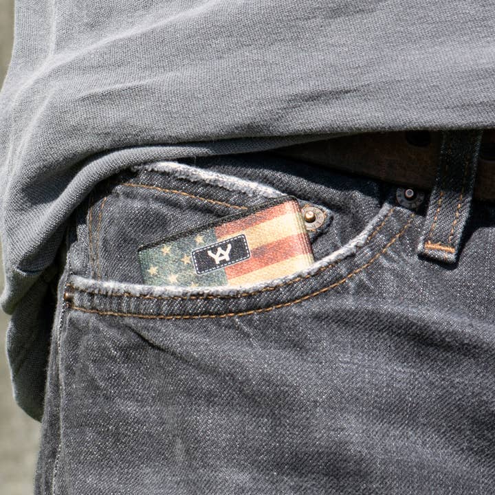 YAY NOVELTY - Wholesale Wallet - Unisex - YaYwallet - 1131 Raw Denim - Slim Wallet, Credit Card Holder