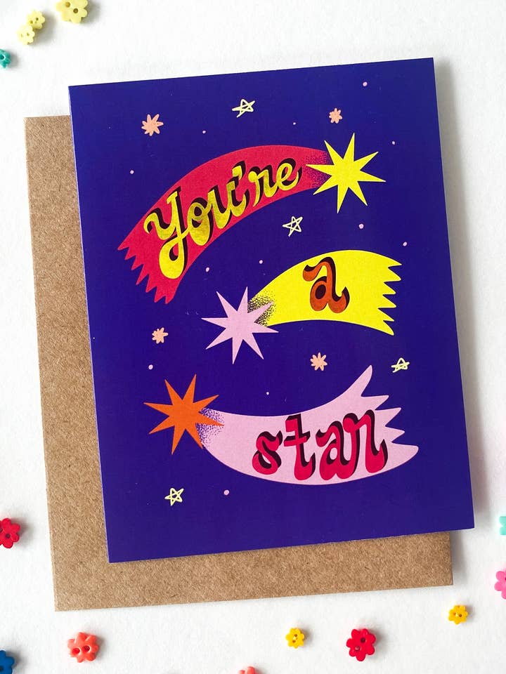 You're A Star Greeting Card for wholesale by Charmed Life Designs