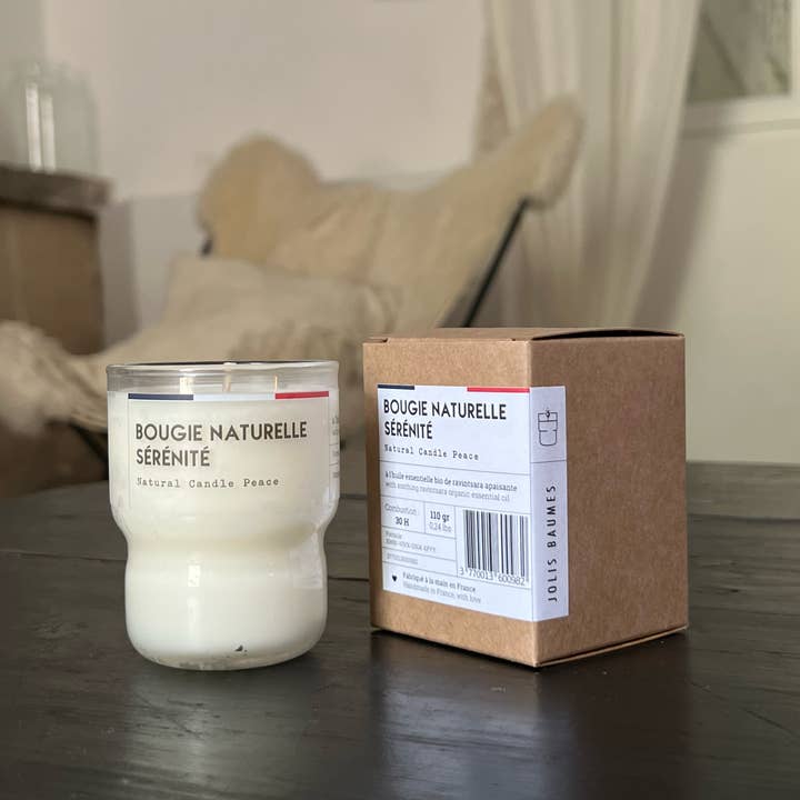 Jolis Baumes - Wholesale Jar/Filled Candle - Serenity organic natural candle made in France1