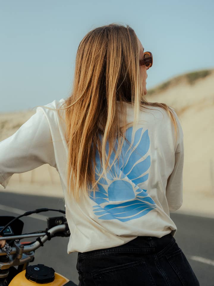 BLUE WAVE - UNISEX T-SHIRT for engroshandel hos Conny