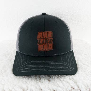Trendy Transfers – wholesale Patch – Rad Like Dad Leather Hat Patch0