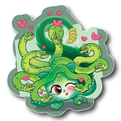 Pegatina de Meowdusa para venta al por mayor de Squaredy Cats