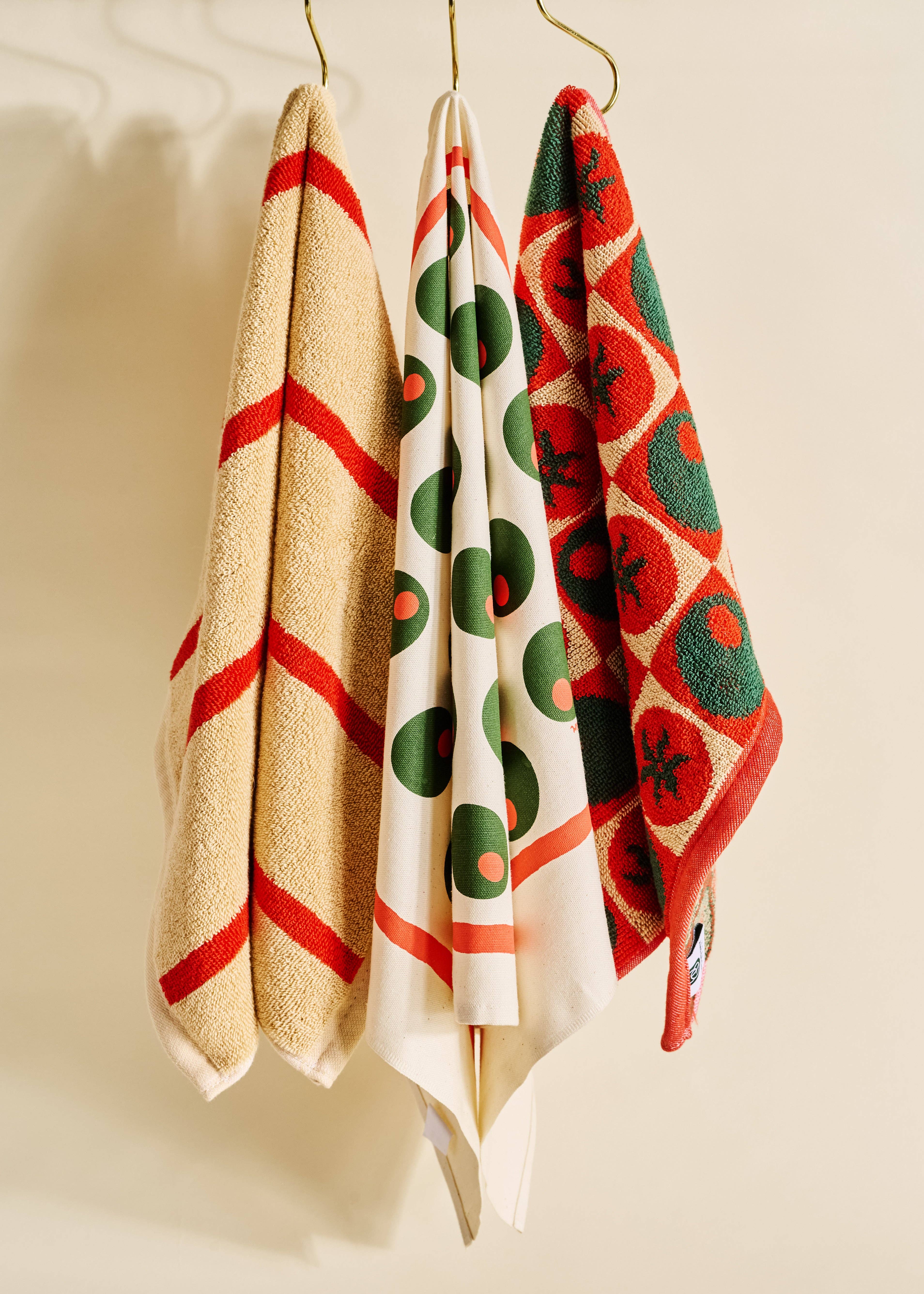 One & Only Paper - Wholesale Tea Towel - Dirty Martini Olive Cotton Tea Towel3