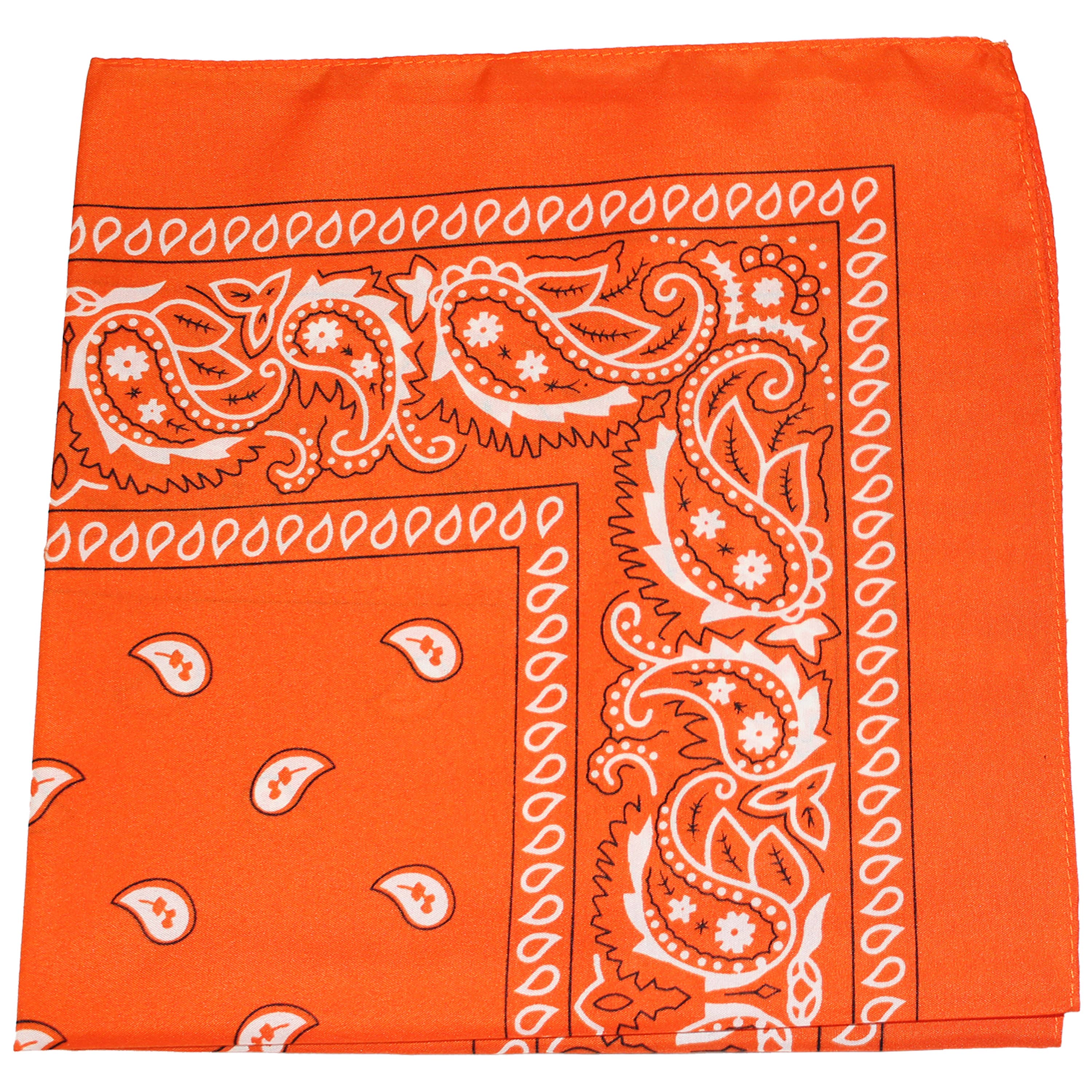 Bandanas Wholesale – wholesale Bandana – Unisex – Cotton XL Bandanas Paisley 27" x 27'  (Individually Packed)7