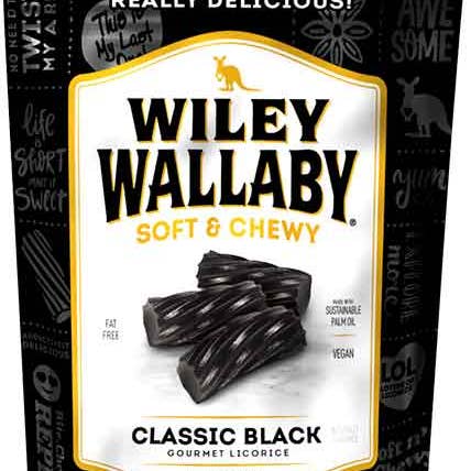 Hudson Meat Company - Wholesale Licorice - LICORICE BLACK GOURMET - WILEY WALLABY