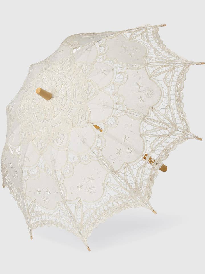 1920s Vintage Lace Umbrella Parasol for wholesale by BABEYOND