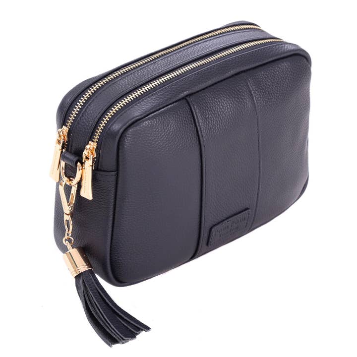 Borsa Duo Pom Pom London City blu navy per la vendita all'ingrosso da parte di Pom Pom London