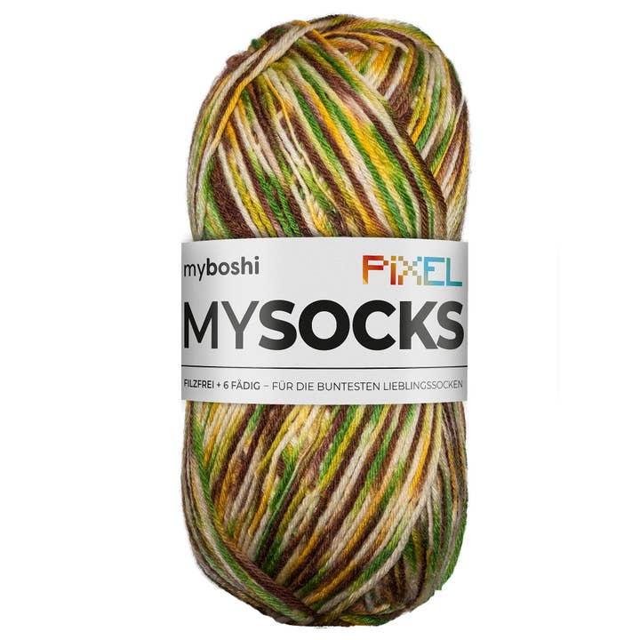 myboshi - Wholesale Yarn - mysocks Pixel 6-ply sock wool1