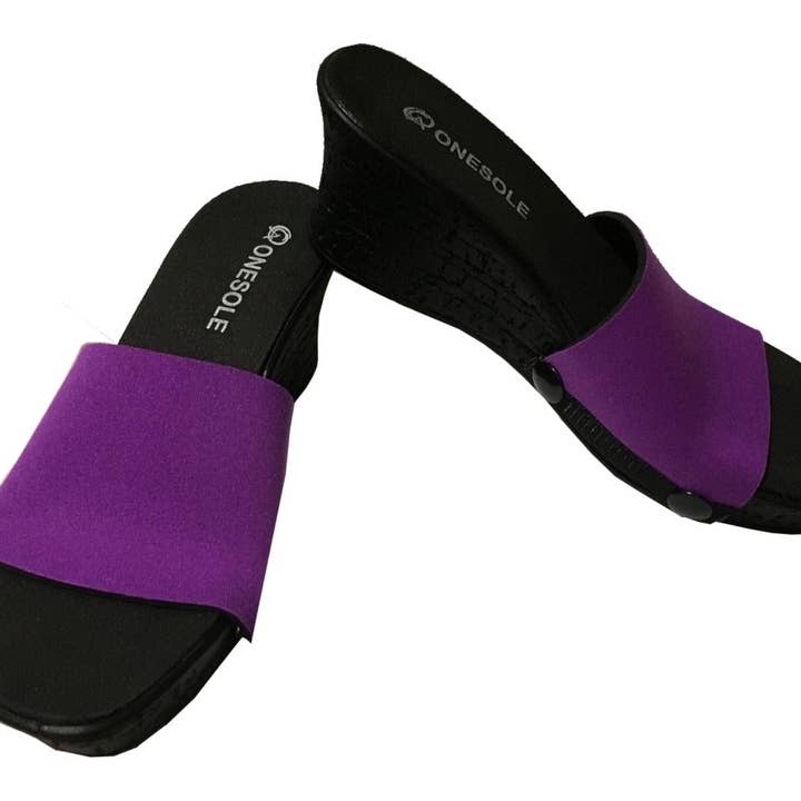 * Casual Eve Black Cork Wedge* for wholesale by Onesole