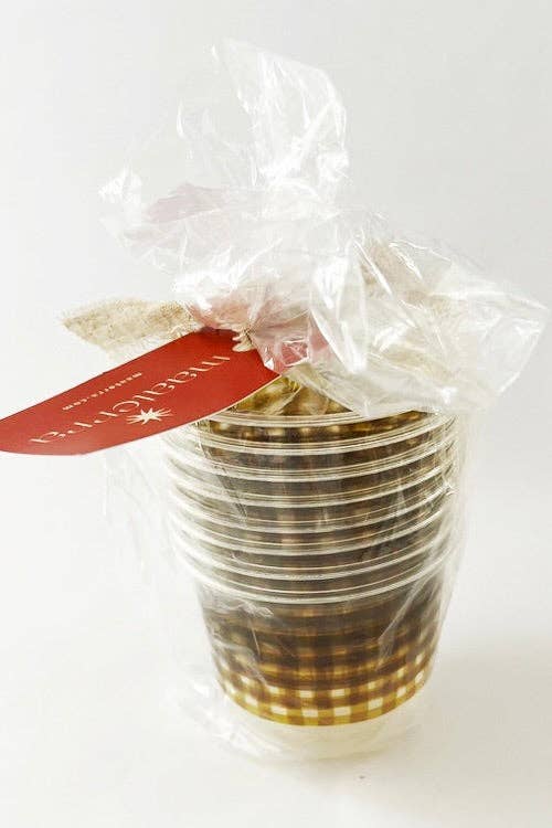 maaterra - Wholesale Disposable Cup - Beautifully Designed Compostable Cups | Moss Gingham4