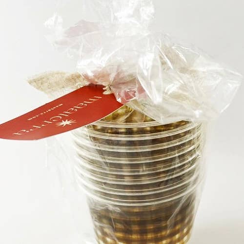maaterra - Wholesale Disposable Cup - Beautifully Designed Compostable Cups | Moss Gingham4