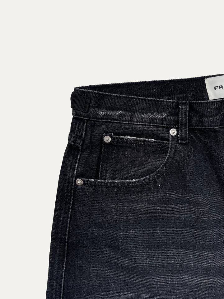 Relaxed Fit Rips Denim / Washed Black for wholesale by FRGL