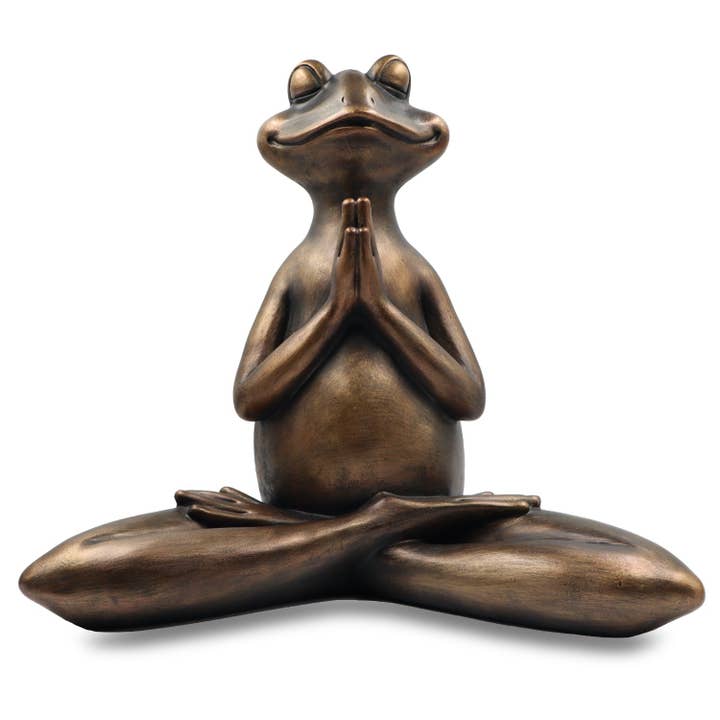 Bentley & Bo - Wholesale Sculpture - Yoga Frog - Meditating